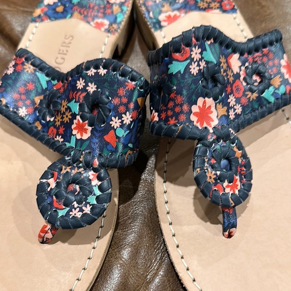 Jack Rogers Floral Sandals size 9.5 - Picture 2 of 3